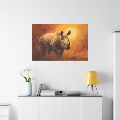 Rhino Nature Art - Canvas