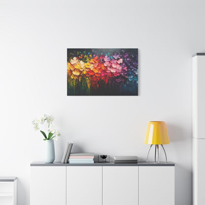 Rainbow Bloom Art - Canvas