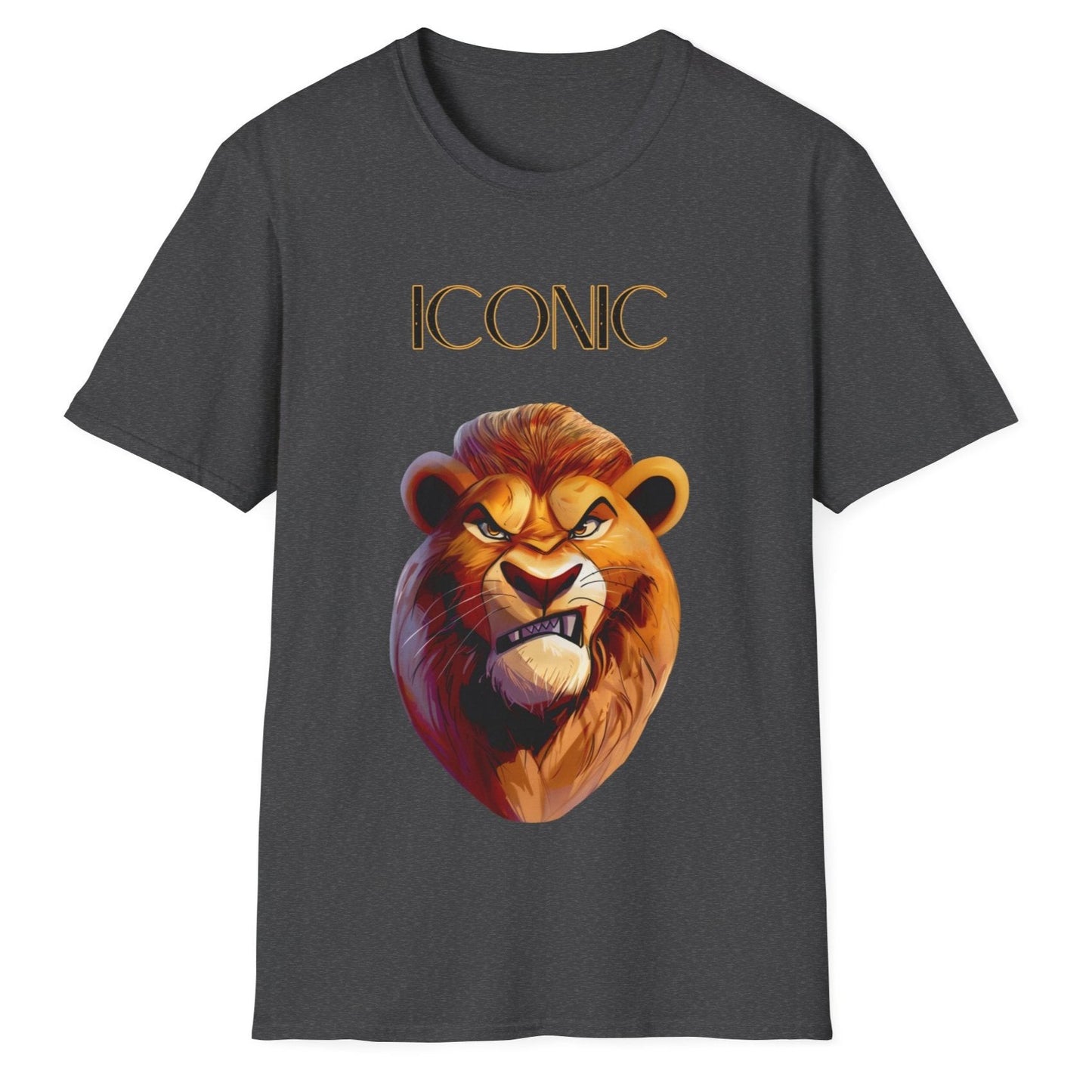 Iconic Lion, Unisex Softstyle T-Shirt