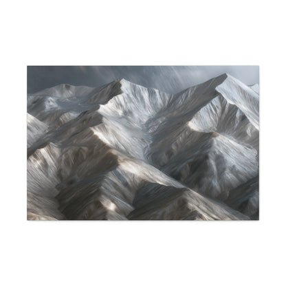 Snowy Mountain Peaks - Canvas
