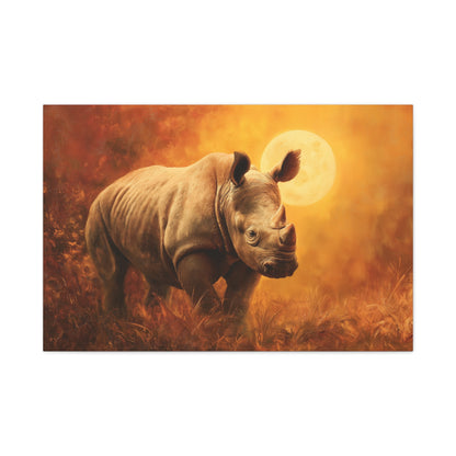 Rhino Nature Art - Canvas