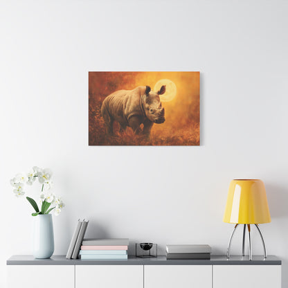 Rhino Nature Art - Canvas