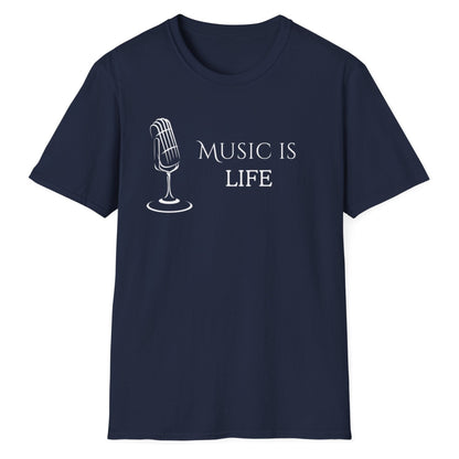 Music Is Life, Unisex Softstyle T-Shirt