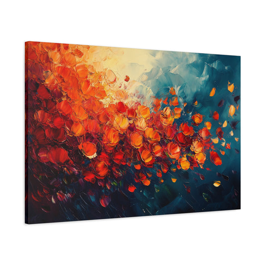 Fiery Floral - Canvas