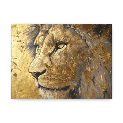 Gold Leaf Lion - Canvas