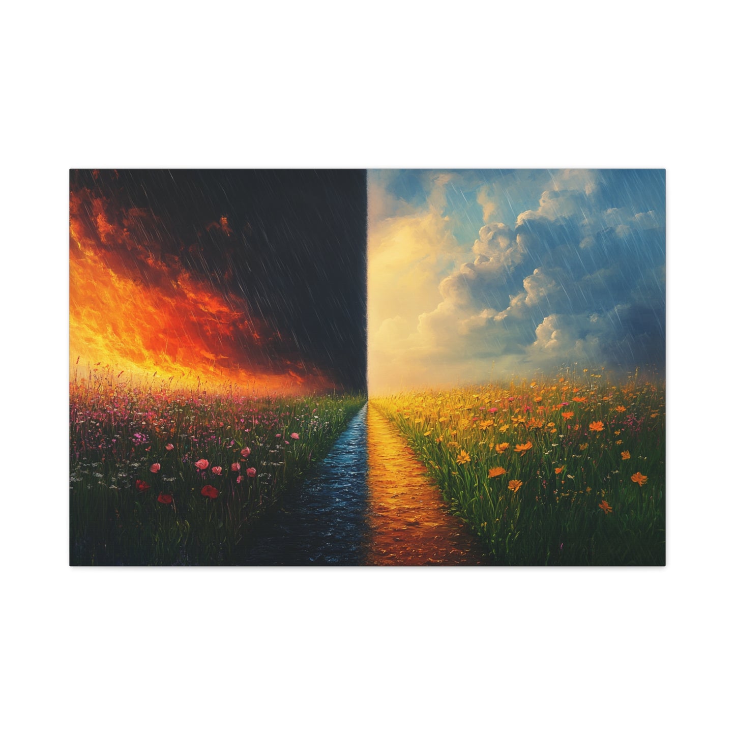 Light And Dark On The Same Path - Canvas