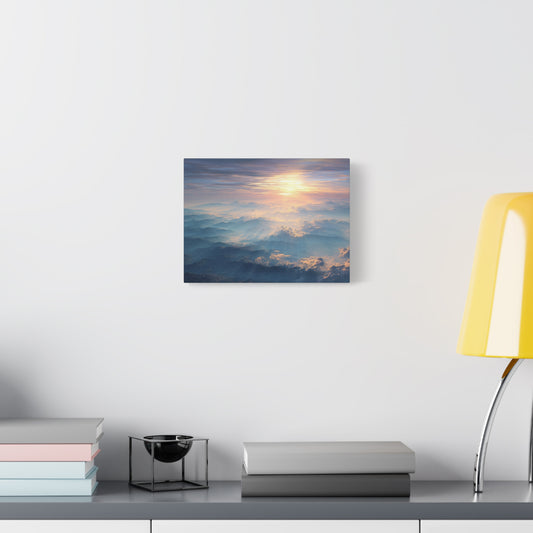 Sunlit Mountain Range Beauty - Canvas