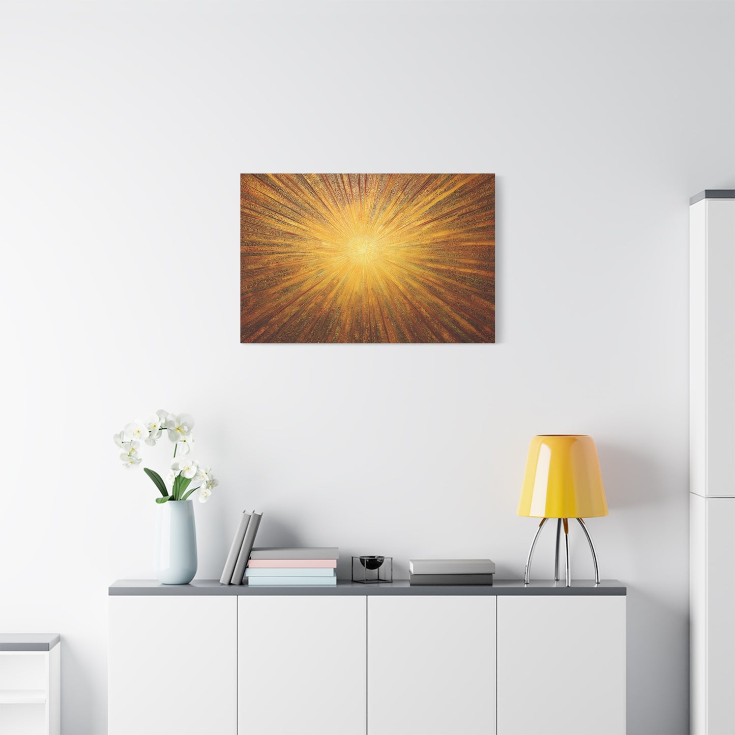 Abstract Sunrays Creativity Art - Canvas
