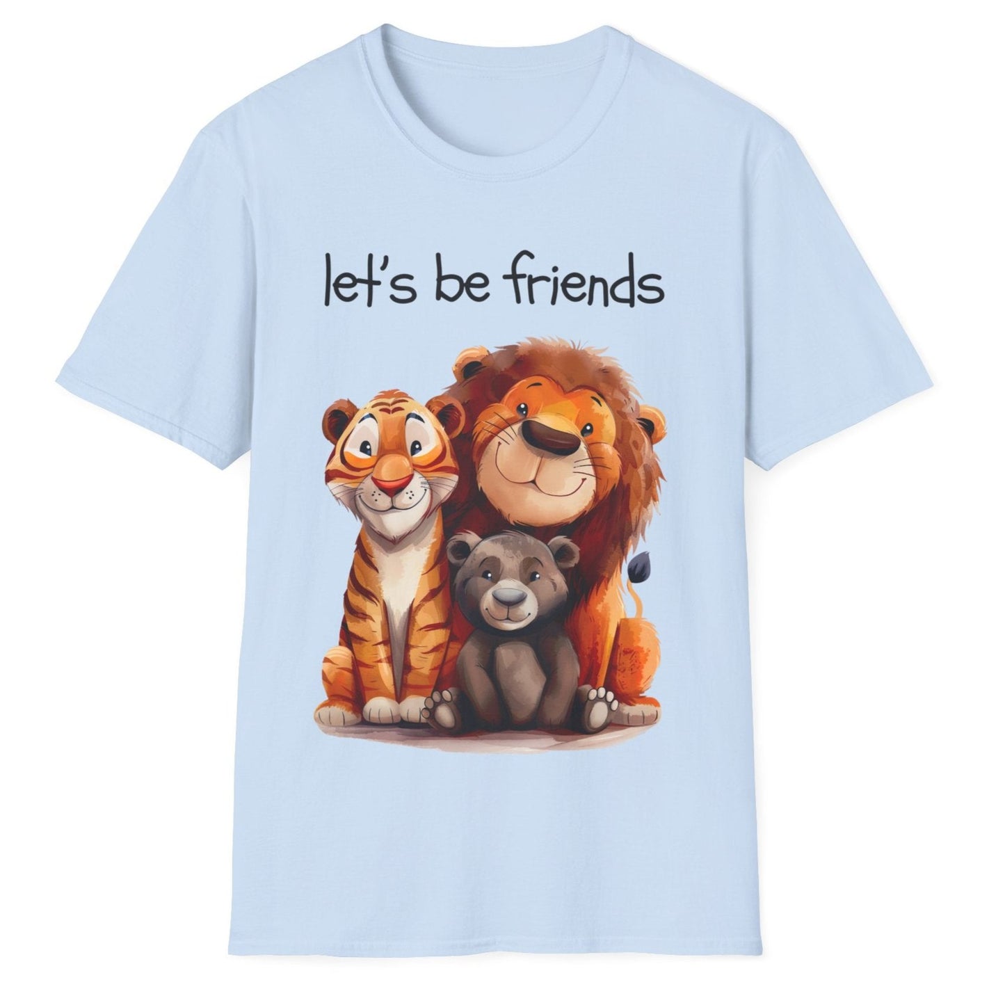 Let's Be Friends, Unisex Softstyle T-Shirt