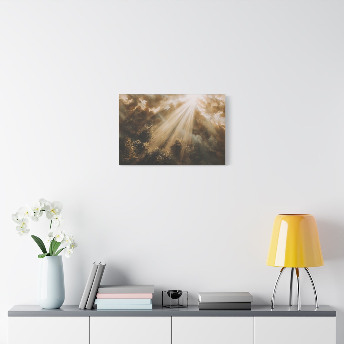 Sunlight Breaking Through The Clouds - Canvas