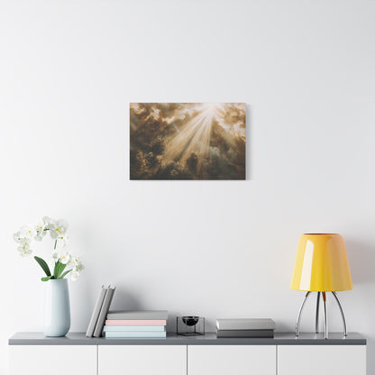 Sunlight Breaking Through The Clouds - Canvas