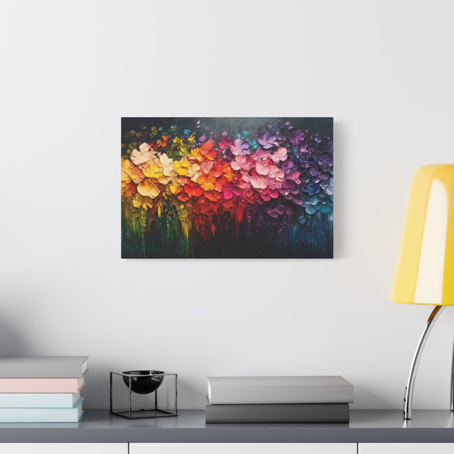 Rainbow Bloom Art - Canvas