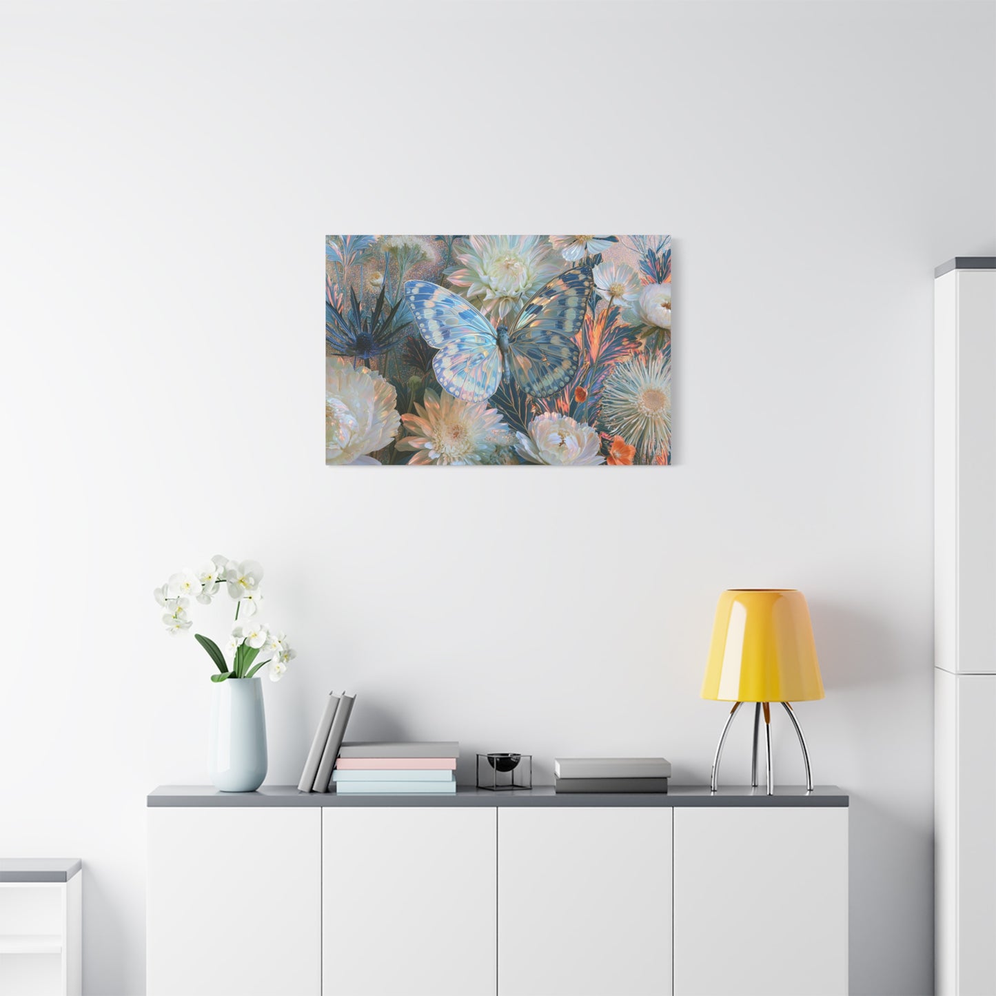 Butterfly Floral Art - Canvas