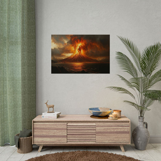 Volcanic Eruption Art - Premium Art Print