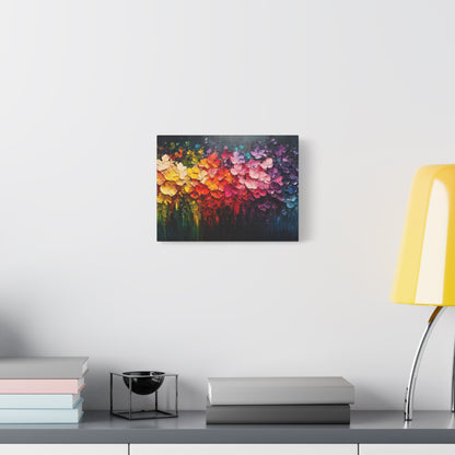 Rainbow Bloom Art - Canvas