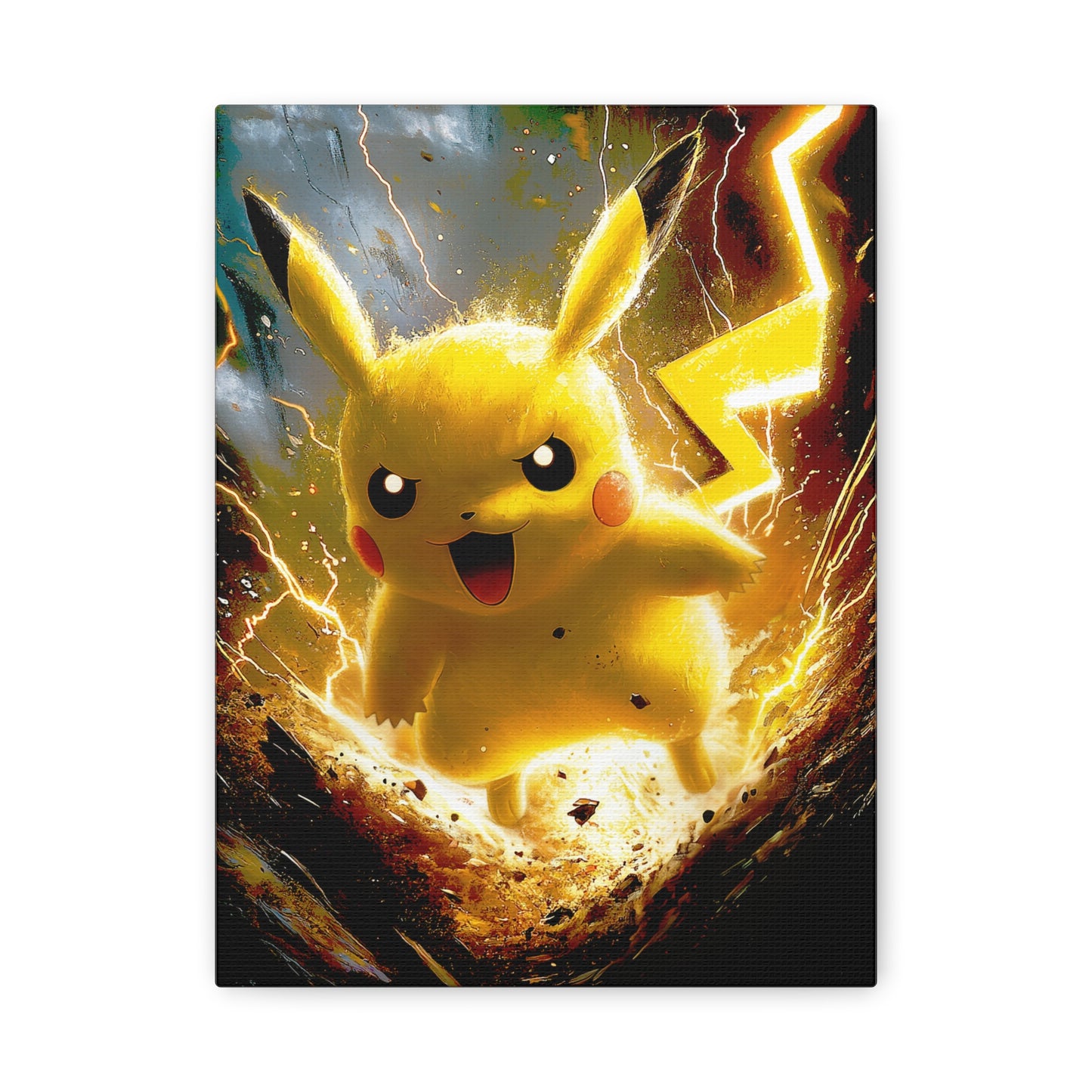 Lightning Mouse Thunderbolt Art - Canvas