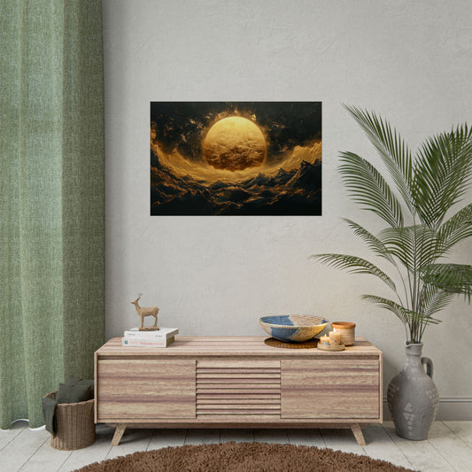 Gold Leaf Celestial View - Premium Art Print