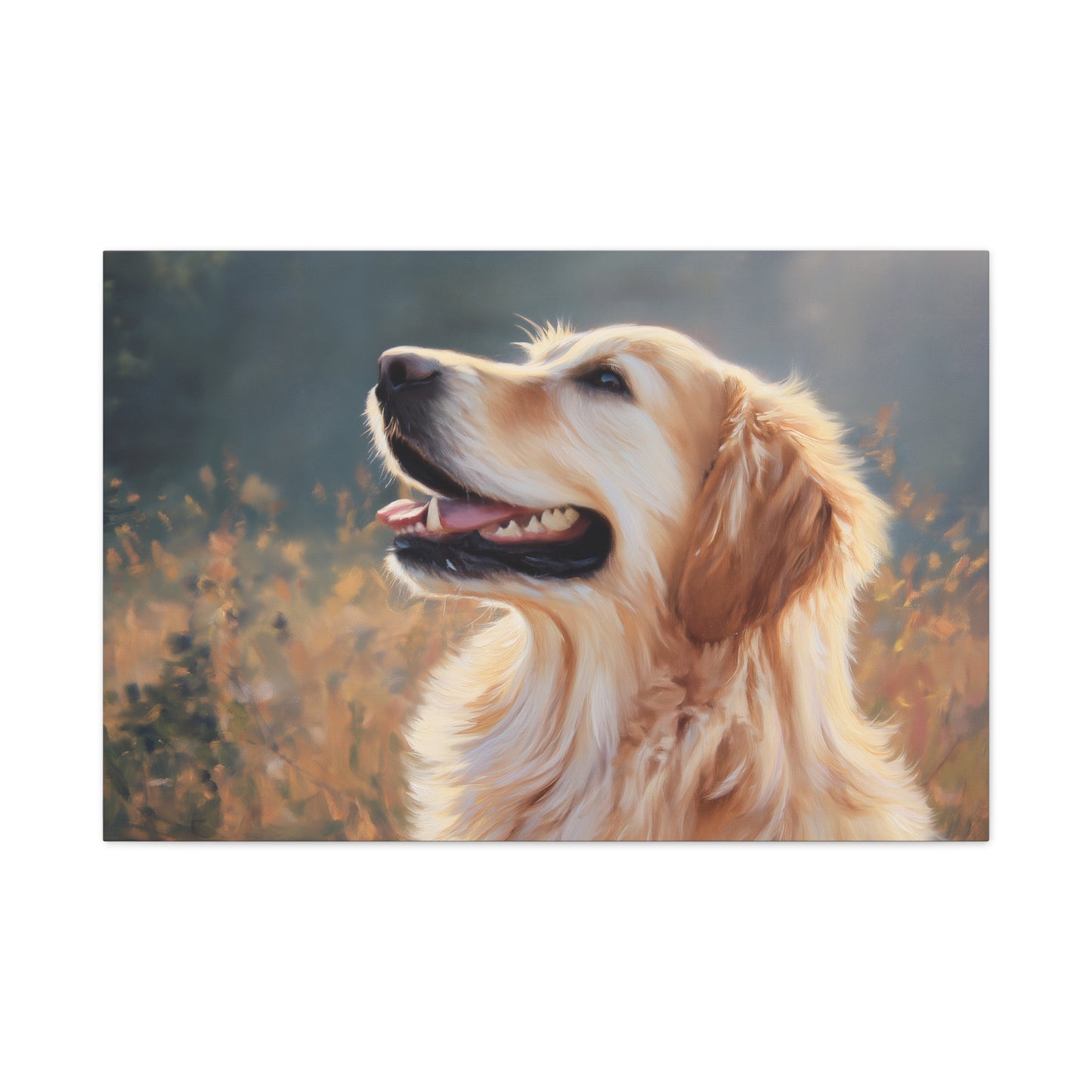 Happy Golden Retriever Art - Canvas