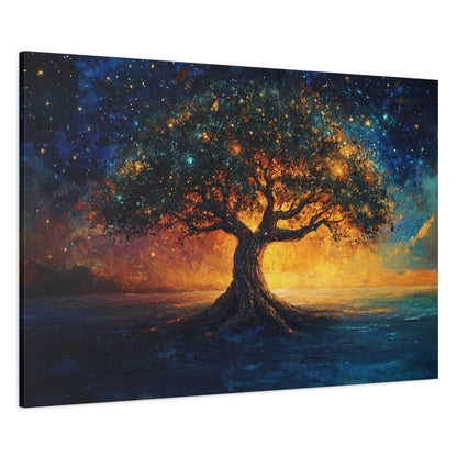 The Star Tree Canvas Art