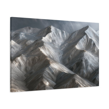Snowy Mountain Peaks - Canvas