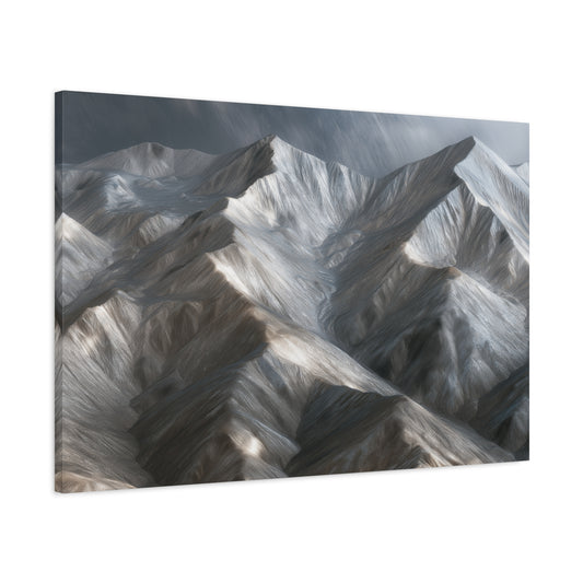 Snowy Mountain Peaks - Canvas