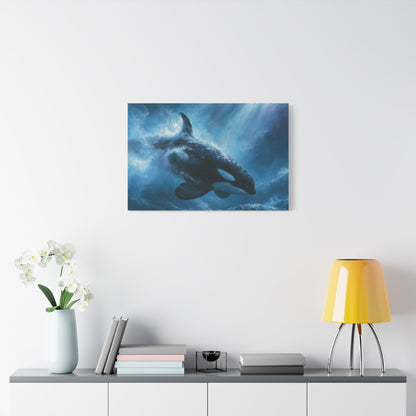 Dreamy Orca Whale Underwater Art - Canvas