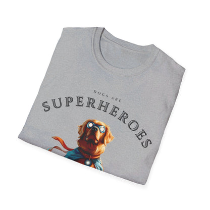 Dogs Are Superheroes: Golden Retriever, Unisex Softstyle T-Shirt