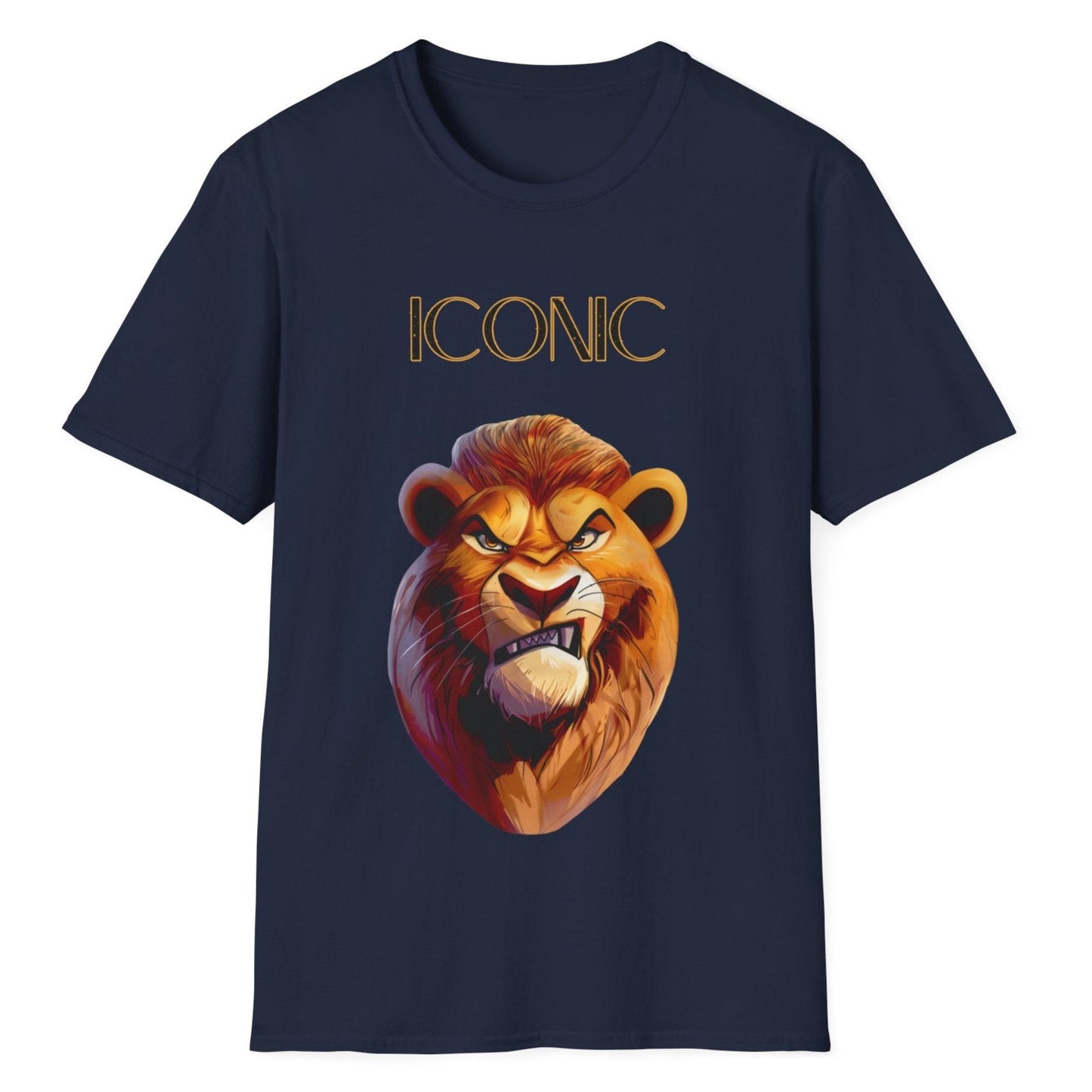 Iconic Lion, Unisex Softstyle T-Shirt