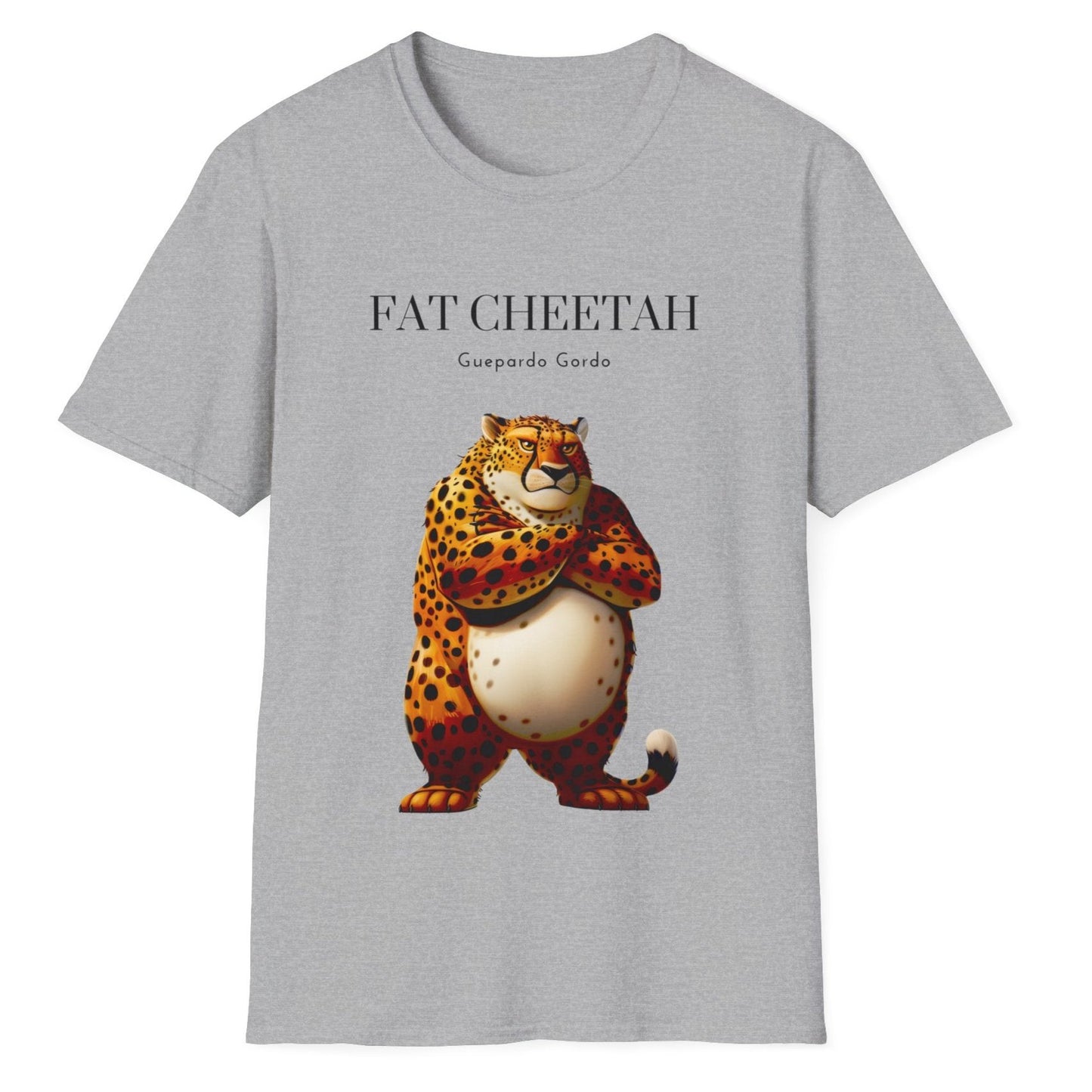 Fat Cheetah Guepardo Gordo, Unisex Softstyle T-Shirt