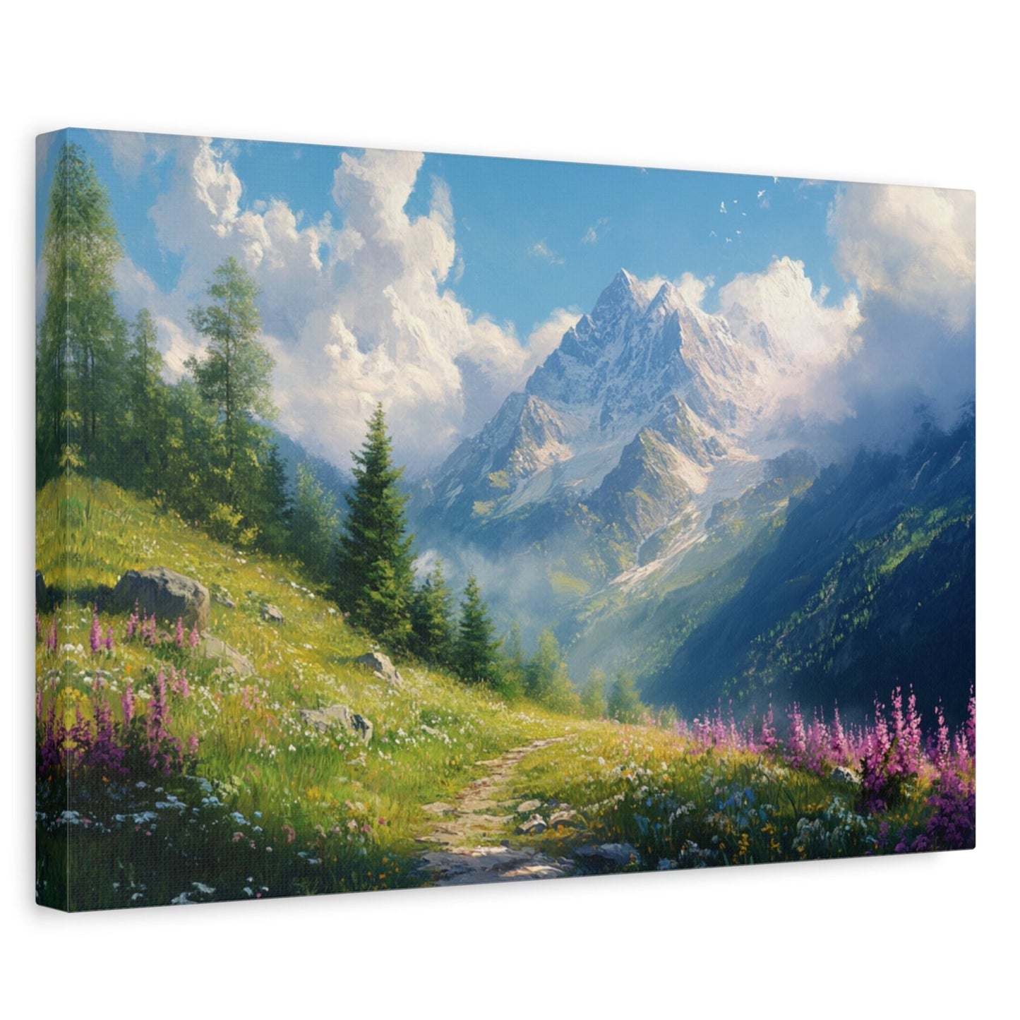 The Path Through The Mountains Canvas Art