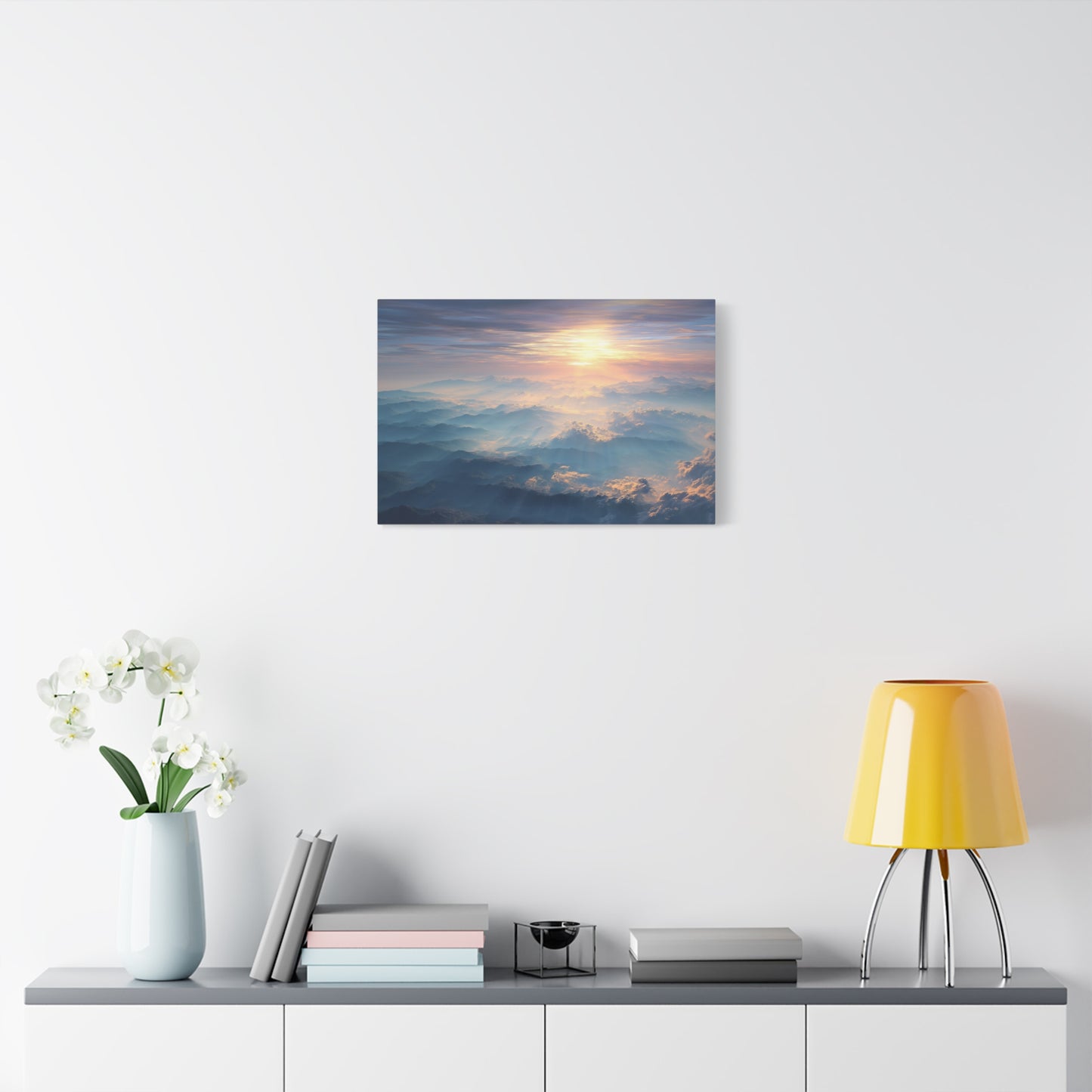 Sunlit Mountain Range Beauty - Canvas