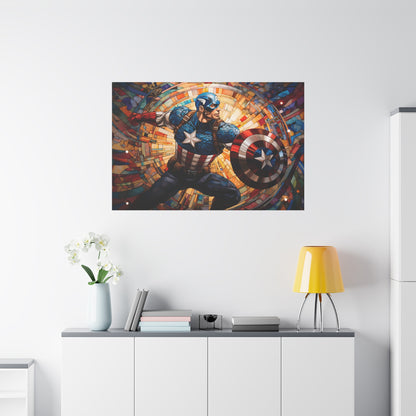 Mosaic Comic Book Captain Canvas