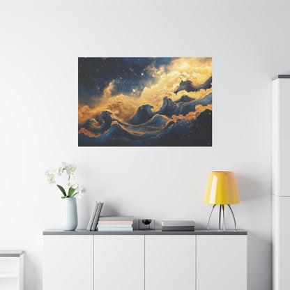Gold Leaf Star Nursery - Canvas