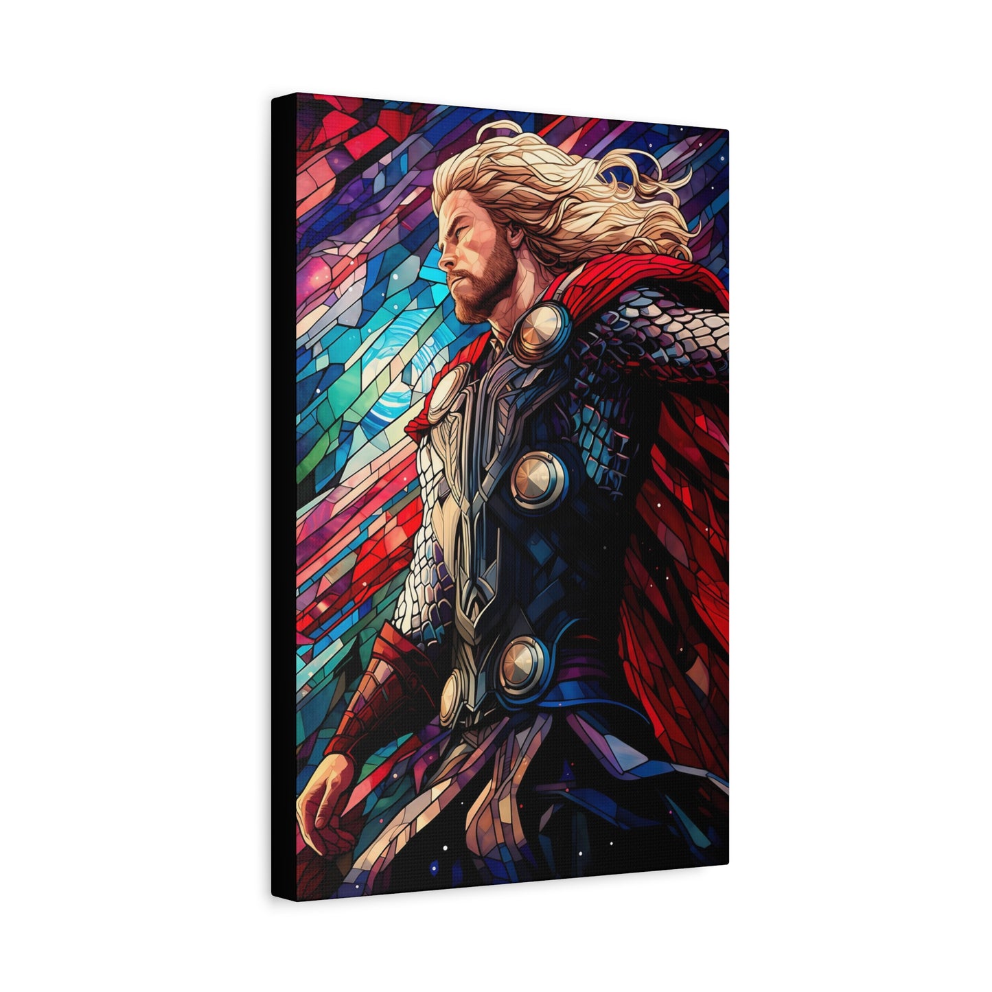 Stained Glass Thunder God Canvas