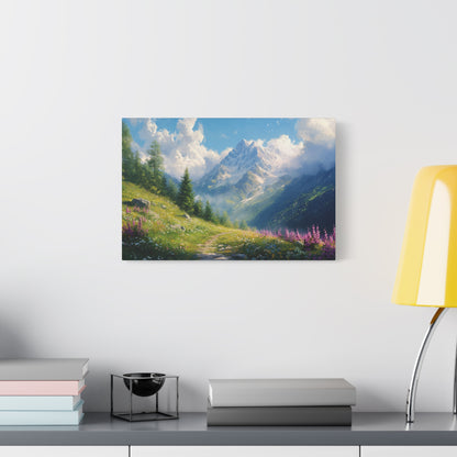 The Path Through The Mountains Canvas Art