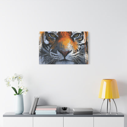 Abstract Tiger Canvas Art - Tiger Wall Decor