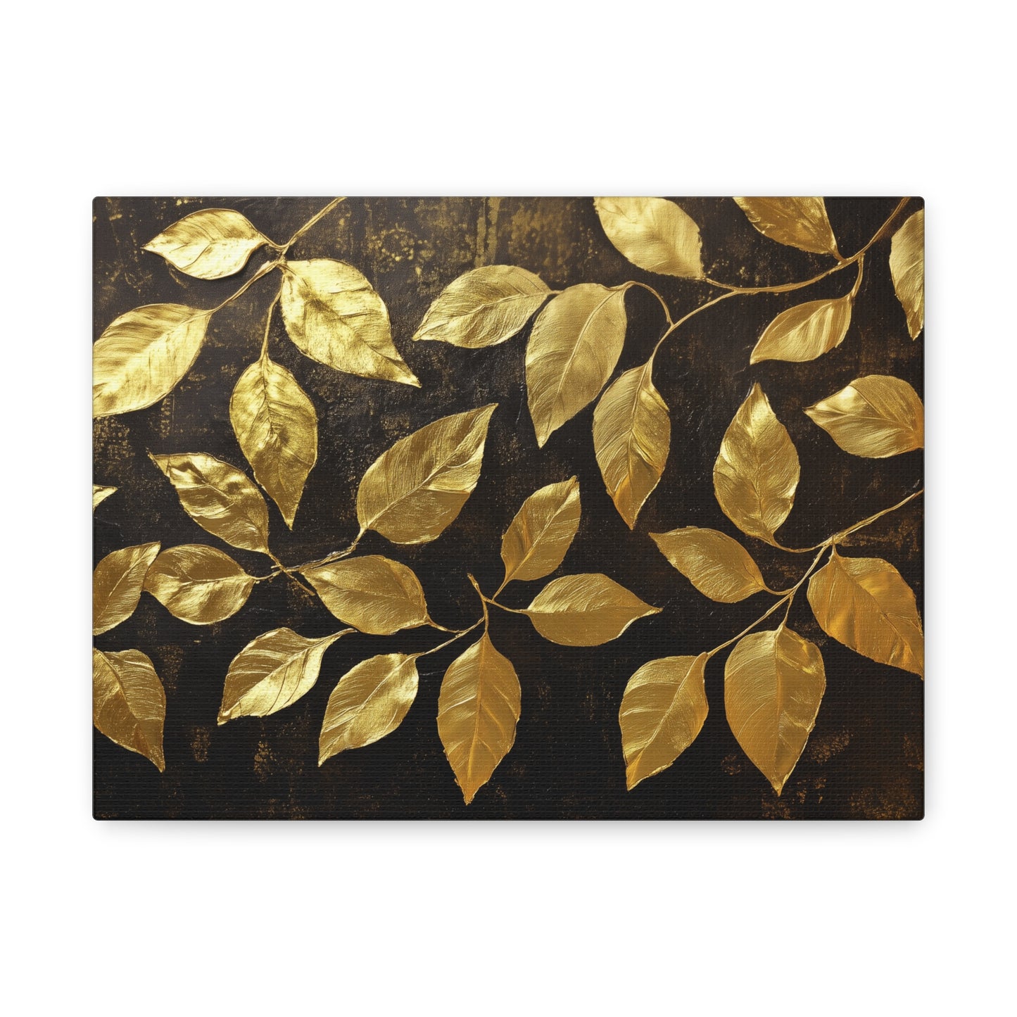 Gold Leaf Golden Leaves - Canvas