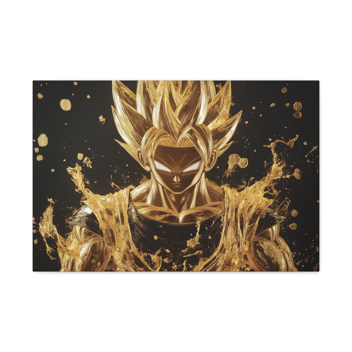 Gold Leaf Super Saiyan Art - Canvas