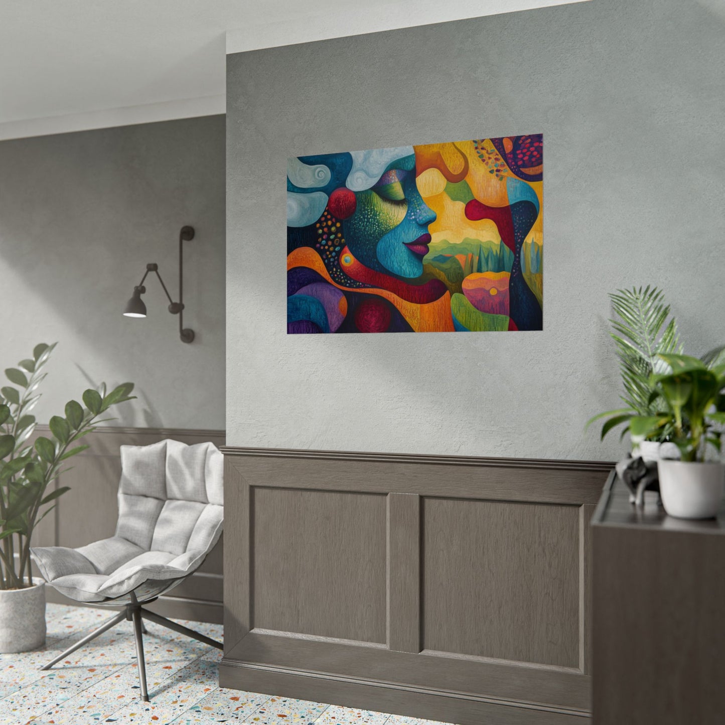 Abstract Mother Earth - Premium Art Print