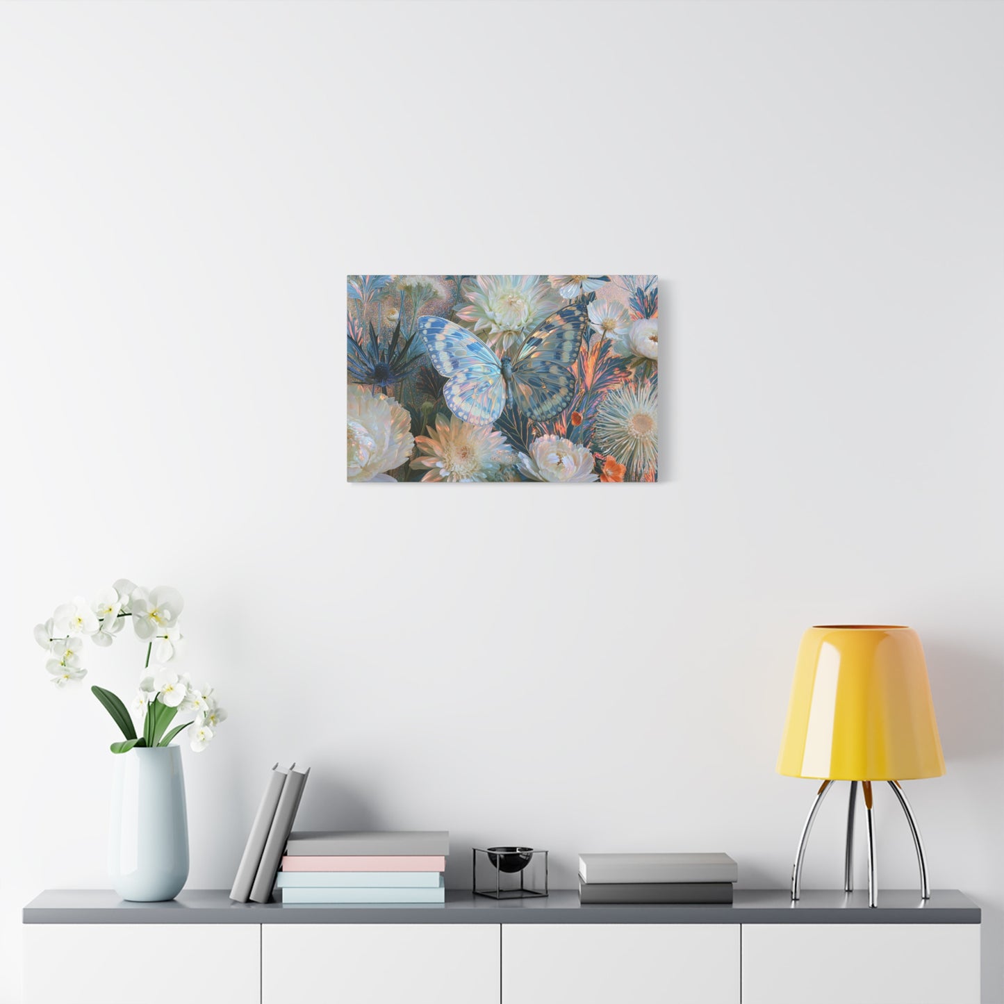 Butterfly Floral Art - Canvas