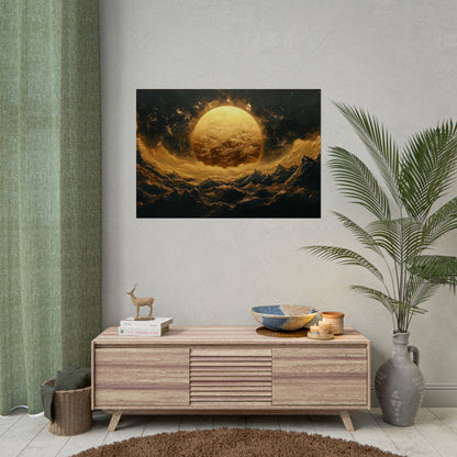 Gold Leaf Celestial View - Premium Art Print