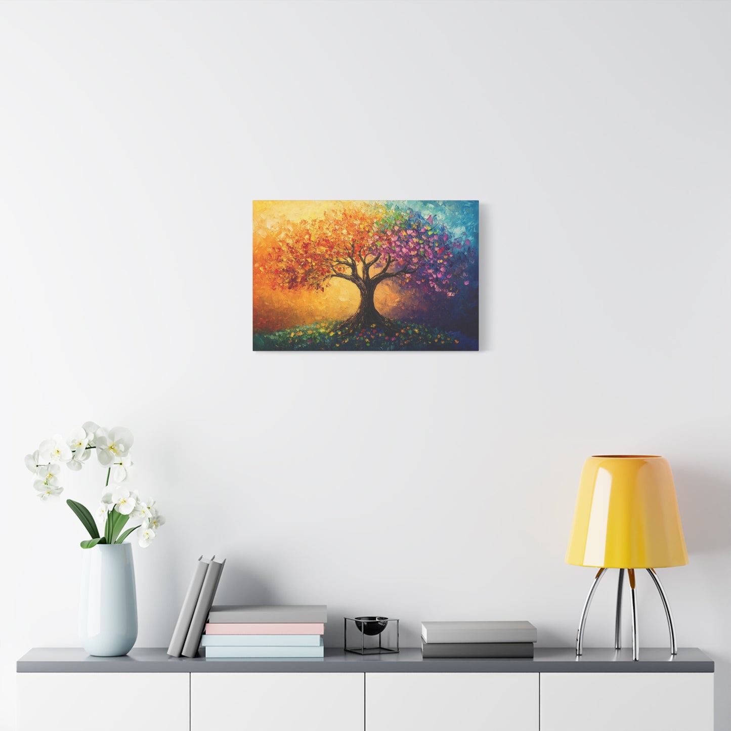 The Tree Of Colors Canvas Art