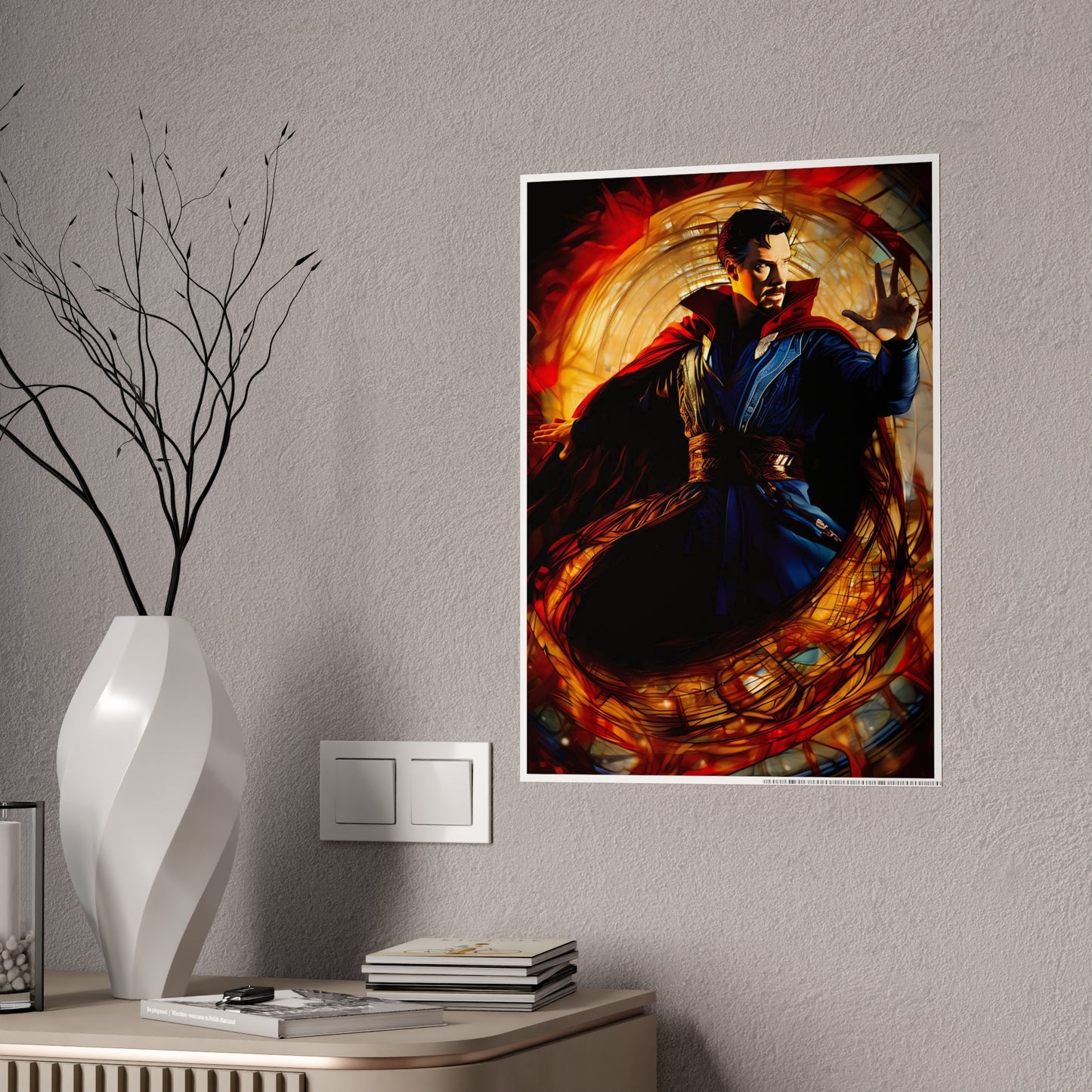 The Multidimensional Doctor Glossy Art Print