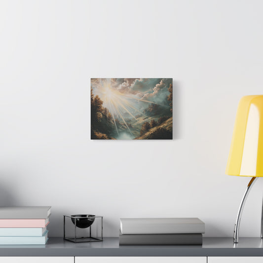 Sunshine River Landscape Art - Canvas