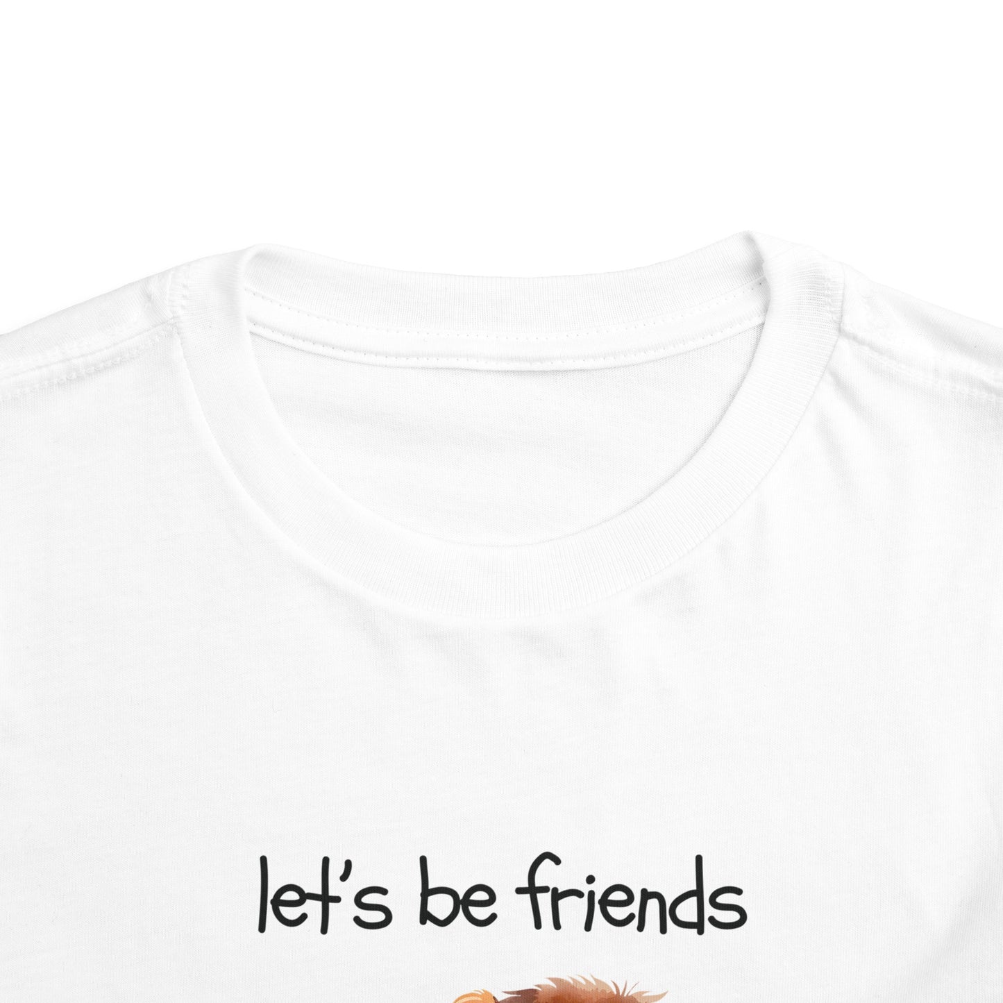 Let's Be Friends Toddler Cotton Tee