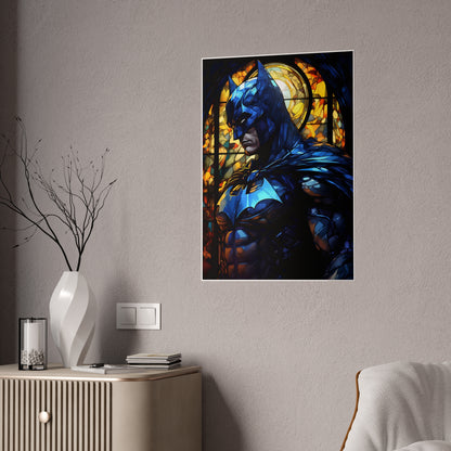 The Knight That Worships Justice Glossy Art Print