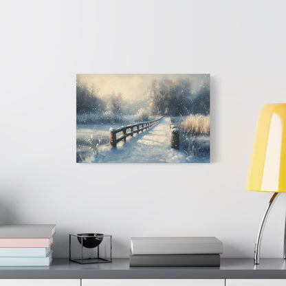Winter Nostalgia Landscape - Canvas