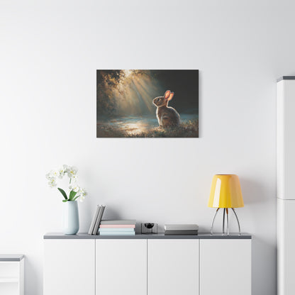 Sunlit Bunny Rabbit Art - Canvas