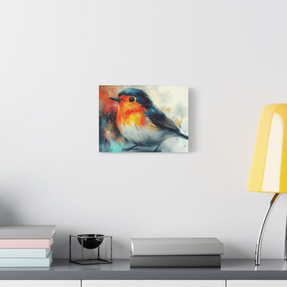 Red Breast Robin Art - Canvas