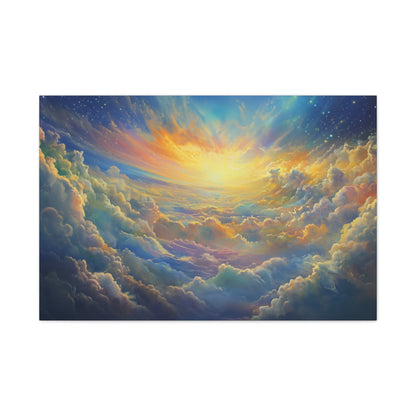 Serene Colorful Sky Art - Canvas